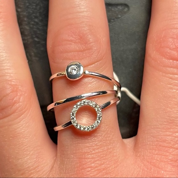 Three Stackable Silver Rings | Brand New | Size 7 - Picture 2 of 2